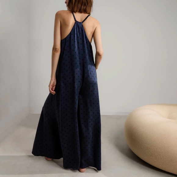 Brand New Lunya Washable Silk Elastic Strap Jumpsuit - Picture 4 of 5